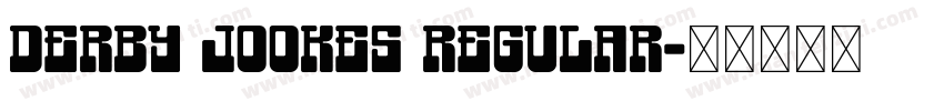 Derby Jookes Regular字体转换